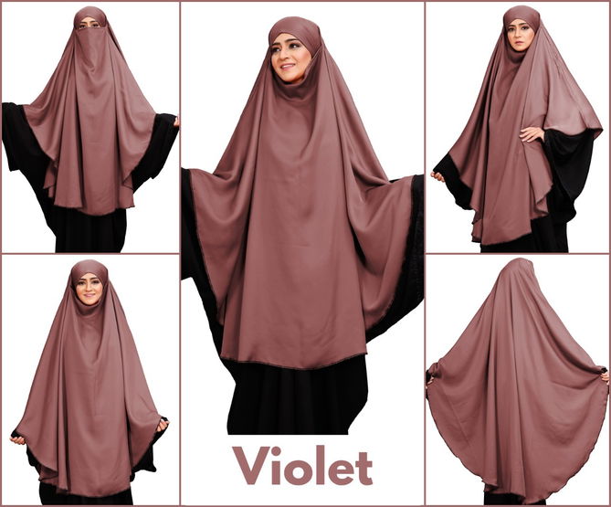 Plain Long 01 Niqab Style Prayer Khimar Casual Wear Wholesale Abaya Collection